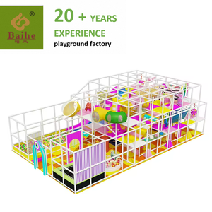 BAIHE Aire de jeux Parc d'attractions Trampoline Enfants Petit terrain de jeu Aire de jeux intérieure avec fosse à balles pour les enfants - Product Image 2