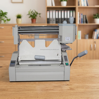 Équipement de bureau professionnel, relieuse à colle A3 semi-automatique, machines à relier les livres à la colle thermofusible