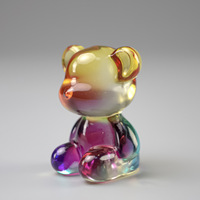 Honneur de crysal mignon dessin animé accessoires décoratif créatif ours conception cristal artisanat décoratif