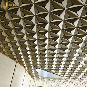 ANW808 Modern Wave Stainless Steel Ceiling Panels Ceiling <b>Grid</b> Fireproof Waterproof Suspended Ceiling for Hotel Decoration - Product Image 4