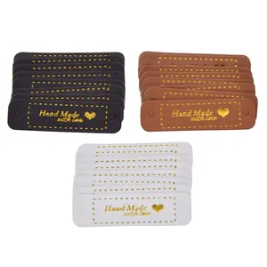 Phụ Kiện May Vá Tự Làm Nhãn Thủ Công Nhãn Da <span class=keywords><strong>Pu</strong></span> Hàng Loạt Nhãn Làm Bằng Tay Cho Bạn Thẻ Da Cho Thẻ Quần Áo - Product Image 6