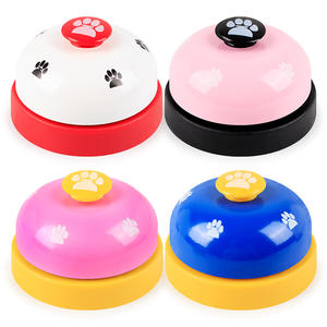 Interactif Press-to-Sound Facile à entraîner Couleurs assorties Jouet de cloche de dressage de chien en métal ABS pour petits chiens moyens Jeu en intérieur - Product Image 1