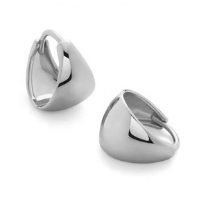 Pendientes Huggie cónicos para mujer de Plata de Ley 925 chapados en oro de 18 quilates, joyería gruesa al por mayor - Product Image 5