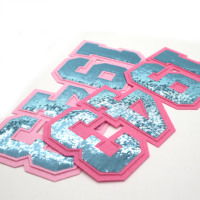 Patch brodé personnalisé Zeta Phi Beta Sorority en résine 3D, sequins, PVC, PU, chenille, à coudre, pour vêtements et sacs, motif floral