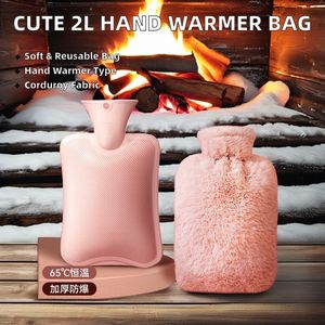 Sac chaud en peluche de lapin de grande capacité chauffe-mains en PVC longue durée infusion domestique bouteille d'<span class=keywords><strong>eau</strong></span> <span class=keywords><strong>chaude</strong></span> pour les soins de bébé - Product Image 3
