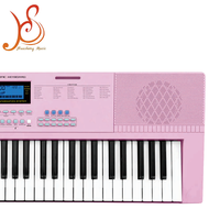 HUASHENG 61 Key Electronic Keyboard LCD/LED Display 100 Timbres Rhythms Teaching Home Practice