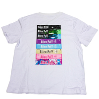 Alien Puff Uniforme de magasin de fumeurs personnalisé de haute qualité T-shirt publicitaire d'exposition de fumée 100% coton blanc noir Unsex