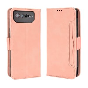 Funda de cuero con tapa tipo billetera y ranuras para múltiples tarjetas, diseño de rayas, para ASUS <span class=keywords><strong>ROG</strong></span> <span class=keywords><strong>Phone</strong></span> <span class=keywords><strong>6</strong></span>/ <span class=keywords><strong>Phone</strong></span> <span class=keywords><strong>6</strong></span> Pro. - Product Image 2