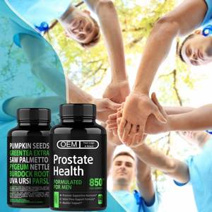 Suplementos para la salud de la próstata de los hombres Píldoras de etiqueta privada Refuerzo del equilibrio hormonal para la salud de los adultos - Product Image 2