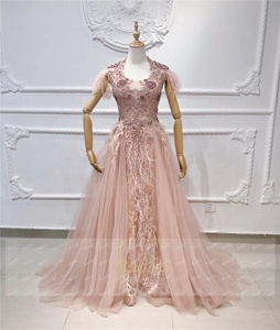 Ruolai LWC8028 <span class=keywords><strong>abito</strong></span> da sera di lusso De Soiree manica lunga con perline <span class=keywords><strong>rosa</strong></span> brillante <span class=keywords><strong>abito</strong></span> da sera <span class=keywords><strong>abito</strong></span> da sera - Product Image 6