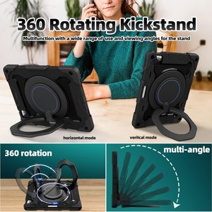 Ốp lưng máy tính bảng cứng silicon bảo vệ bán buôn có giá đỡ và dây đeo vai dành cho iPad Pro 11 M4 2024 M5 <span class=keywords><strong>2025</strong></span>, dành cho trẻ em - Product Image 2