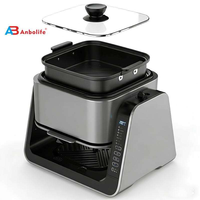 Anbolife Nouveauté 2026 Fabricant OEM DOM Friteuse à air numérique 5,5 L multifonction : Friteuse + Cuiseur vapeur + Grill BBQ