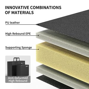 Bán buôn tùy chỉnh chất lượng cao 3 gấp phòng tập thể dục Mat Đen 244*91cm gấp tập thể dục mat - Product Image 2