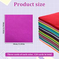 Feutres en Gros pour Artisanat : Carrés de Tissu Assortis pour Bricolage, Couture et Patchwork Décoration Maison