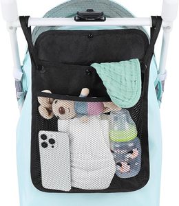 Organizer Universale per <span class=keywords><strong>Passeggino</strong></span> in Rete, Compatibile con Uppababy <span class=keywords><strong>Nuna</strong></span> Britax, Portaoggetti Antiscivolo Regolabile - Product Image 6