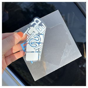 UV Chống Lại Ngoài Trời Tự Động Xe Sử Dụng Biểu Tượng Tùy Chỉnh Chết Cắt Vinyl Decal Trong Suốt Xe Kính Chắn Gió Dán Cửa Sổ Xe Rõ Ràng <span class=keywords><strong>Sticker</strong></span> - Product Image 2