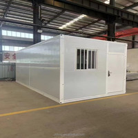 Bureau de chantier pliable portable en conteneur en acier modulaire préfabriqué mobile de 20 et 40 pieds pour une utilisation temporaire dans les hôtels et les magasins