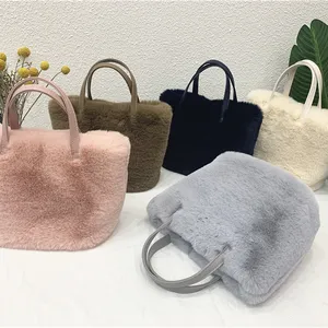 Factory Wholesale 2021 Hot Sale New Style High Quality Luxury real rabbit Fur/fur bag Handbag / Fur shoulder Bag