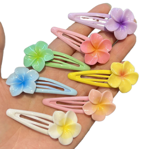 Colorato fiore d'uovo floreale BB fermagli per capelli dolce primavera per bambini nuove mollette per capelli multicolore forchette per capelli Non dannose - Product Image 5