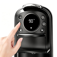 Machine à café à capsules 20 bars compatible avec les dosettes, réservoir d'eau amovible de 700 ml, distributeur d'eau chaude avec température réglable