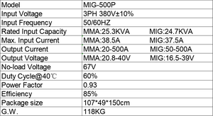Combinación industrial refrigerada por agua MMA MAG MIG 500 Máquina de soldadura de aluminio con carro <span class=keywords><strong>NBM</strong></span> Soldador MIG de doble pulso resistente - Product Image 3