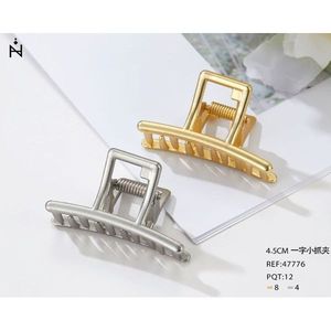 Fermaglio per capelli a punta singola da 4,5 cm, piccolo fermaglio a becco d'anatra in metallo per donna, accessori per capelli - Product Image 1