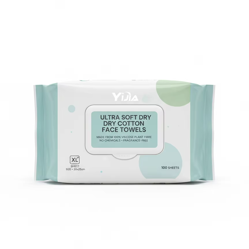 OEM Customizable Disposable Thick Viscose Dry Wipes Quick-Dry Large Daily Face Towel Hypoallergenic for Home Hotel Nonwoven