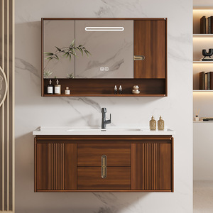 Nuovo <span class=keywords><strong>Mobile</strong></span> <span class=keywords><strong>Bagno</strong></span> in Legno <span class=keywords><strong>Wenge</strong></span> Stile Cinese con Lavabo Integrato in Ceramica, <span class=keywords><strong>Mobile</strong></span> Lavabo Vintage - Product Image 5