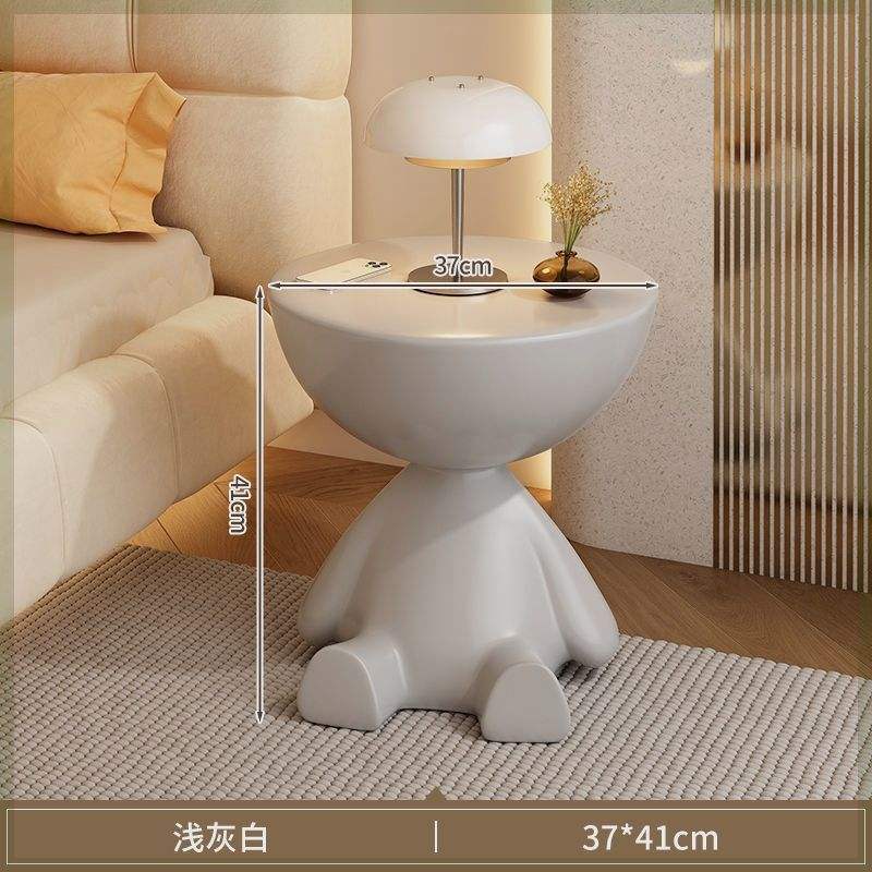 Table basse design à plateau plat [gris polyvalent]