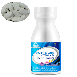 Bán buôn canxi và vitamin D máy tính bảng bổ sung hàng ngày sức khỏ<span class=keywords><strong>e</strong></span> xương và hỗ trợ miễn dịch Vitamin D Canxi nhai máy tính bảng - Product Image 1