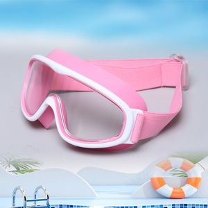 Gafas de Natación para Niños, Impermeables y Antivaho, con Marco Grande, Nueva Tela para la Cabeza, Color Brillante, Silicona, Nuevo Diseño - Product Image 6