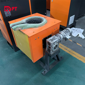 เครื่องเอียงเหล็ก750กก. 1ตัน5ตันเตาหลอมโลหะอุตสาหกรรมเหนี่ยวนำแม่พิมพ์ทองคำขาว - Product Image 3