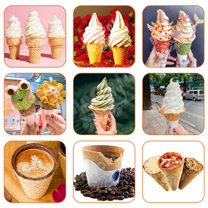 MY Automatic <strong>Ice</strong> <strong>Cream</strong> Pizza Biscuit <strong>Waffle</strong> <strong>Cone</strong> Maker Edible Coffee Tea Cup Make <strong>Machine</strong> Set - Product Image 6