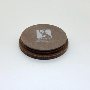 Tapas de Madera Redondas de MDF y Contrachapado para Frascos, con Acabado Suave al Tacto, Grabado Profundo de Logotipo, Color Nogal, Personalizables - Product Image 2
