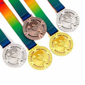 Médailles Métalliques Personnalisables avec Logo pour Événements Sportifs : Basketball, Tennis de Table, Badminton, Marathon, Course à Pied, Médaille à Poulie - Product Image 4