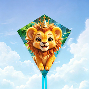 <span class=keywords><strong>Cometa</strong></span> de Diamante con Diseño de Animales de Dibujos Animados y Logotipo Personalizado, Patrón de Búho, Tiburón, León, Águila, Juguete Infantil para Exteriores, Compatible con Impresión Personalizada y Lotes Mixtos - Product Image 4