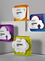 Trophée de champion des ventes en cristal en forme de nuage |   Personnalisation par impression UV |   Récompense d'honneur pour la réunion annuelle des entreprises modernes