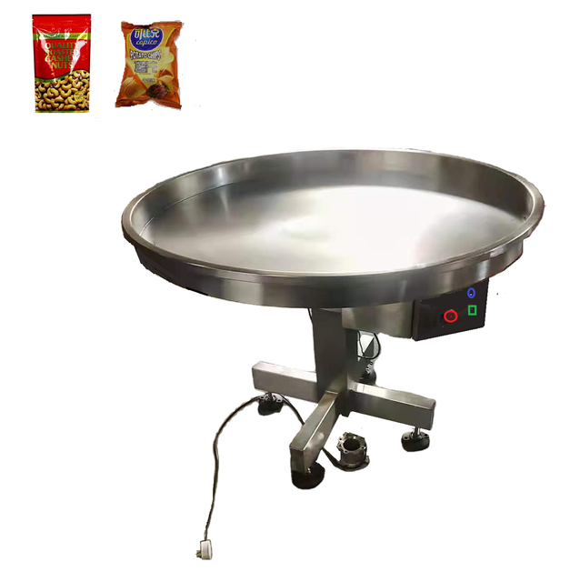 Variable Speed 304 Stainless Steel Finished Packages Turn Table Rotary Accumulating Collecting Table for Packaging System