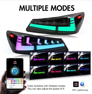 Luz Trasera Interior y Exterior RAYSEZE para Lexus 2006 2010 2012 IS250 IS350 IS300, Luz Trasera LED Modificada Roja y Negra, Color RGB - Product Image 3