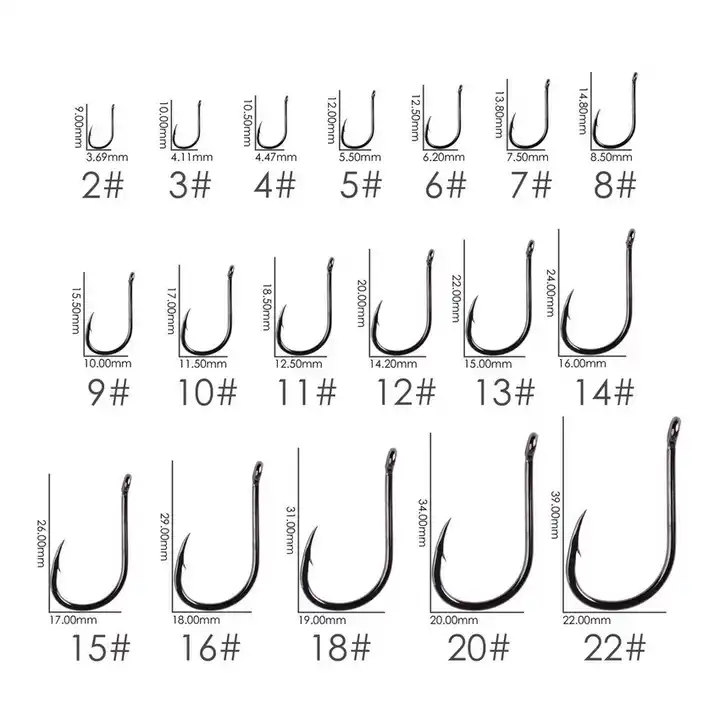 China nice treble fishing hooks size