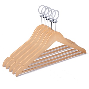 Crochet d'anneau de sécurité pour hôtel, Anti-vol, <span class=keywords><strong>cintre</strong></span> en <span class=keywords><strong>bois</strong></span>, vente en gros, 10 pièces - Product Image 5
