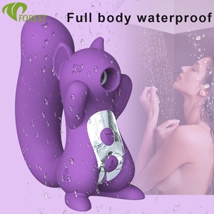 TT FOREST 10-Snelheden Dubbel-Gebruik Zuigende <span class=keywords><strong>Sex</strong></span> Stimulator G-spot Vibrators Clitorale Zuigende Vibrator Eekhoorn Vibrator <span class=keywords><strong>Sex</strong></span> Toy voor Vrouwen - Product Image 1