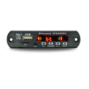 DC 5V <span class=keywords><strong>12V</strong></span> 50W amplificateur MP3 carte décodeur Bluetooth5.0 voiture lecteur MP3 USB Module d'enregistrement FM AUX Radio pour haut-parleur mains libres - Product Image 1
