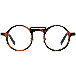 Borregls Acetate kính khung phụ nữ cổ điển Retro Vòng Kính Mắt Chất lượng cao Thiết kế kính người đàn ông quang cảnh 19194 - Product Image 4