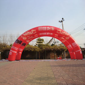 Precio de fábrica <span class=keywords><strong>AIRFUN</strong></span> Alta Calidad Aire sellado negro PVC agua flotante volar arco inflable deportes línea de meta arco - Product Image 3