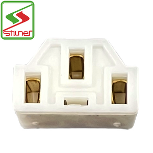 Connecteur de câble <span class=keywords><strong>d</strong></span>'alimentation à 3 broches, borne de contact en laiton, boîtier en plastique blanc pour câble <span class=keywords><strong>d</strong></span>'alimentation <span class=keywords><strong>d</strong></span>'appareil - Product Image 5