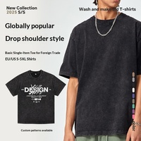 T-shirt imprimé DTG délavé à l'acide, streetwear, t-shirts graphiques, t-shirt vierge, vêtements pour hommes grandes tailles, t-shirts vintage surdimensionnés personnalisés pour hommes