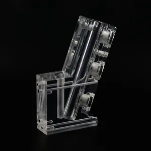5 sumbu cnc panel mesin pengukur aliran udara akrilik katup kontrol tubuh pengukur aliran plexiglass
