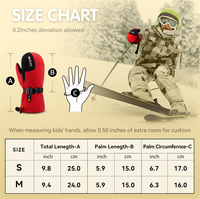 Gants chauffants imperméables compatibles avec les écrans tactiles, coupe-vent, pour enfants, pour le snowboard, Wasato OEM rechargeables
