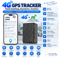 Localisateur GPS 4G portable pour véhicules commerciaux, alimentation 6000 mAh, installation sans fil, solution de suivi de flotte